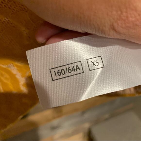 Keepsake The Label Every Way Golden Yellow Strapless Lace Mini Dress Size XS - Picture 16 of 16